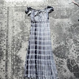 Gray Tie Dye Maxi Dress